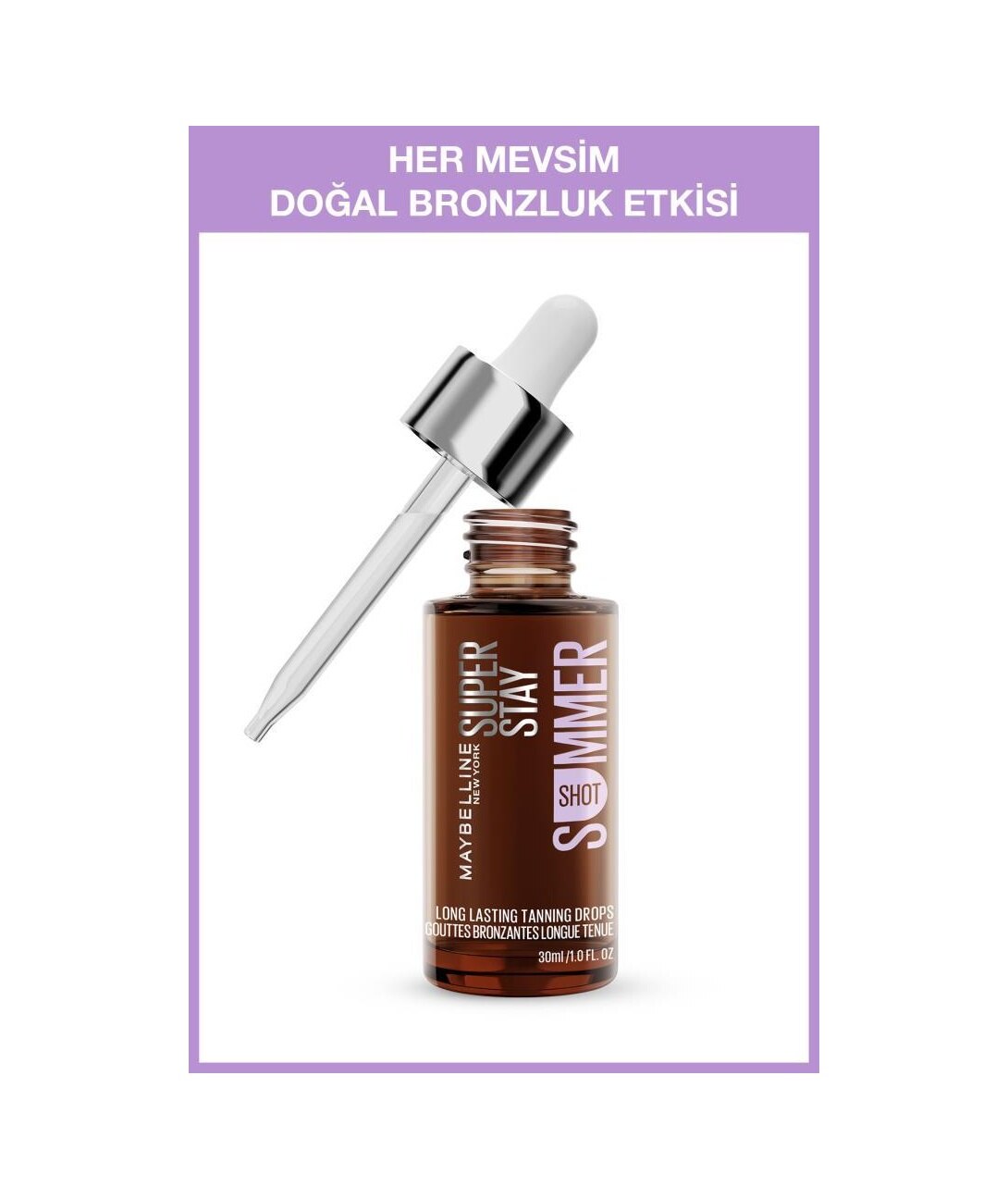Maybelline New York Summer Shot Uzun Süre Kalıcı Bronzlaştırıcı Etkili Damla 30 ML