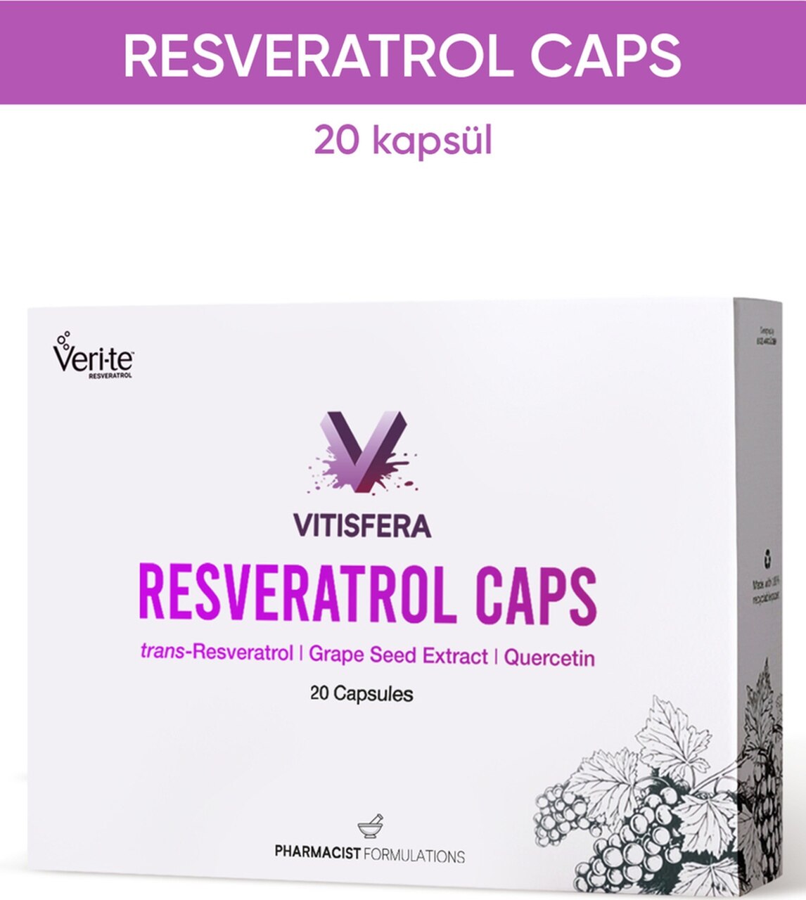Vitisfera Resveratrol Caps 20 Kapsül