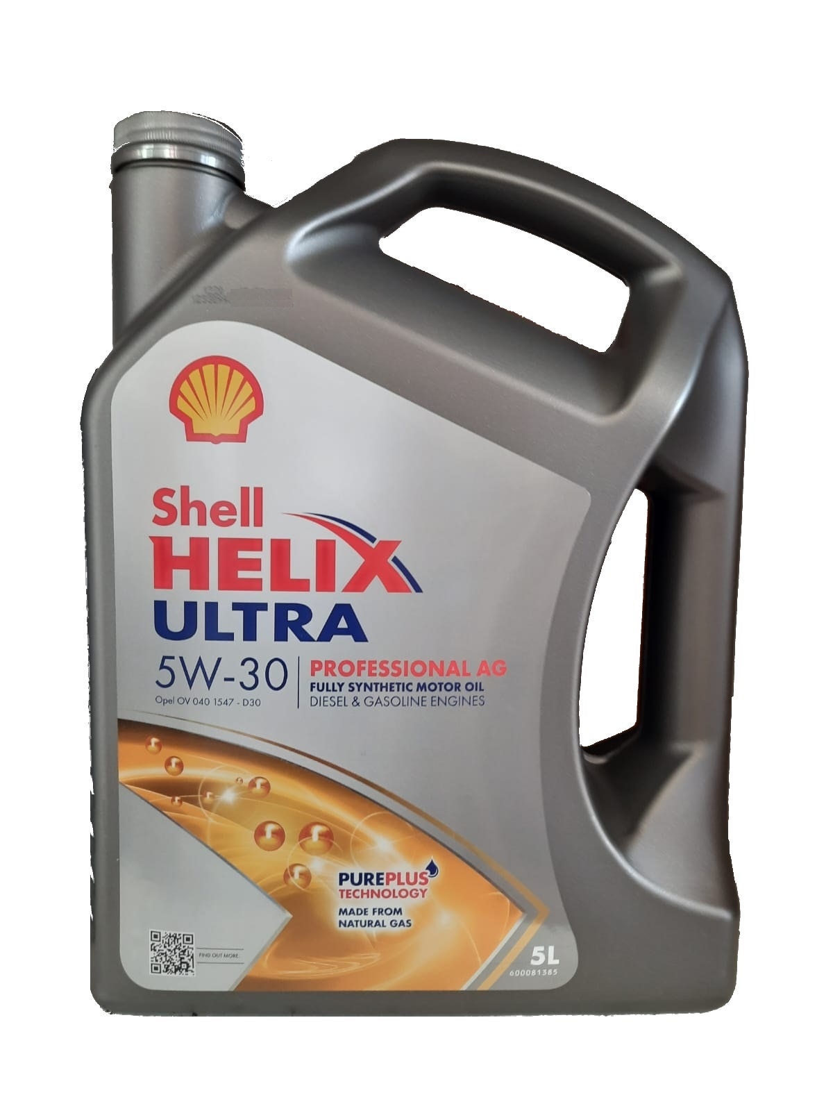 Shell Helix Ultra Pro 5W - 30 AG Dexos2-Acea C3 DPf Tam Sentetik Motor Yağı 5 L