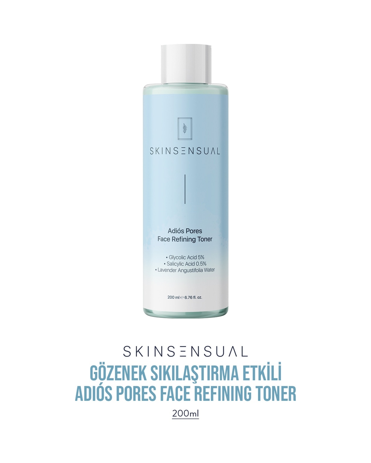 Skin Sensual Adiôs Pores Face Refining Toner (glycolic Acid 5%, Salicylic Acid 0.5) Gözeneklere Elveda Tonik