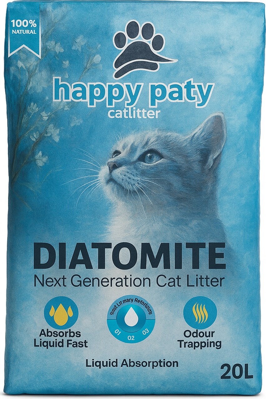Happy Paty Diatomit Kedi Kumu 20 Lt
