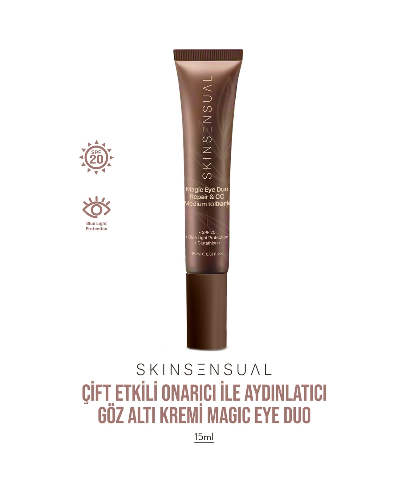 Skin Sensual Magic Eye Duo Repair & CC -Çift Etkili Onarıcı ile Aydınlatıcı Göz Altı Kremi | Medium to Dark 15ml