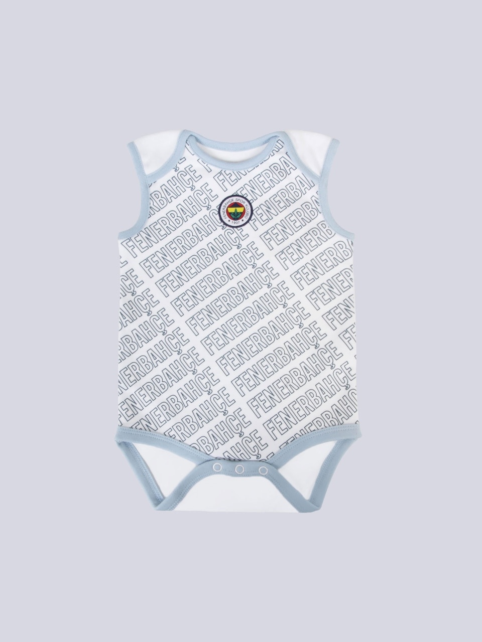 Fenerbahçe Bebek Altı Renk Logolu Body Beyaz