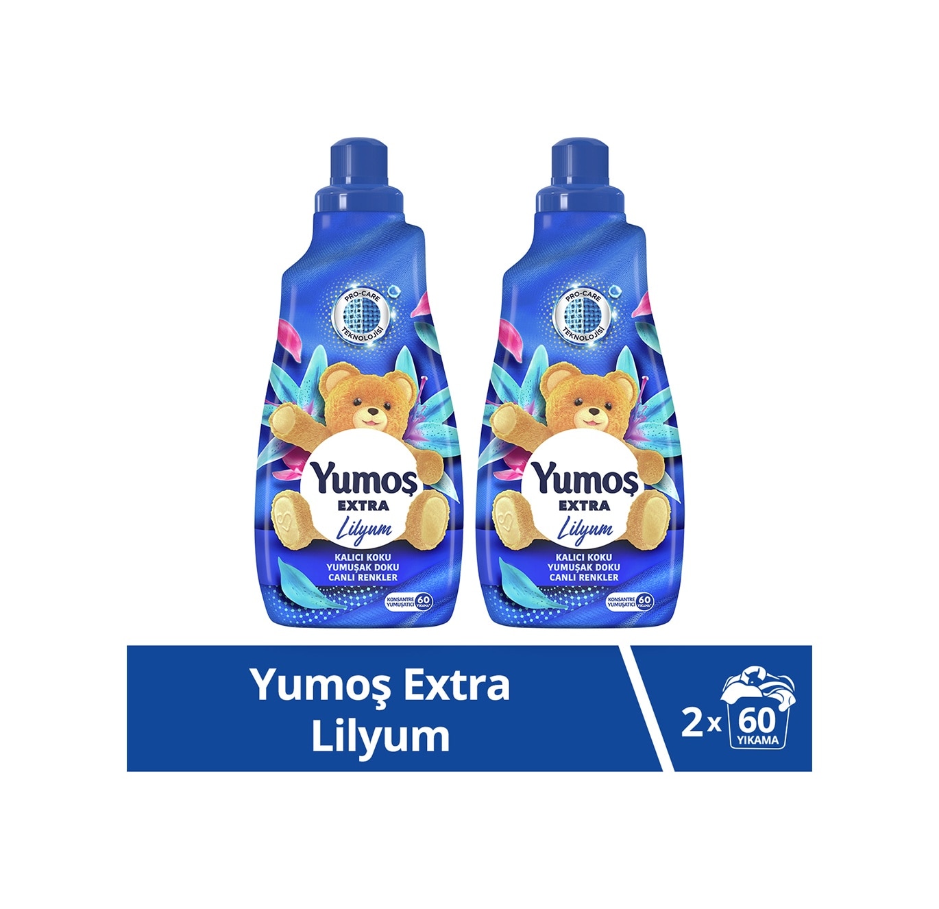 Yumoş Extra Konsantre Çamaşır Yumuşatıcısı Lilyum 2 x 1440 ML