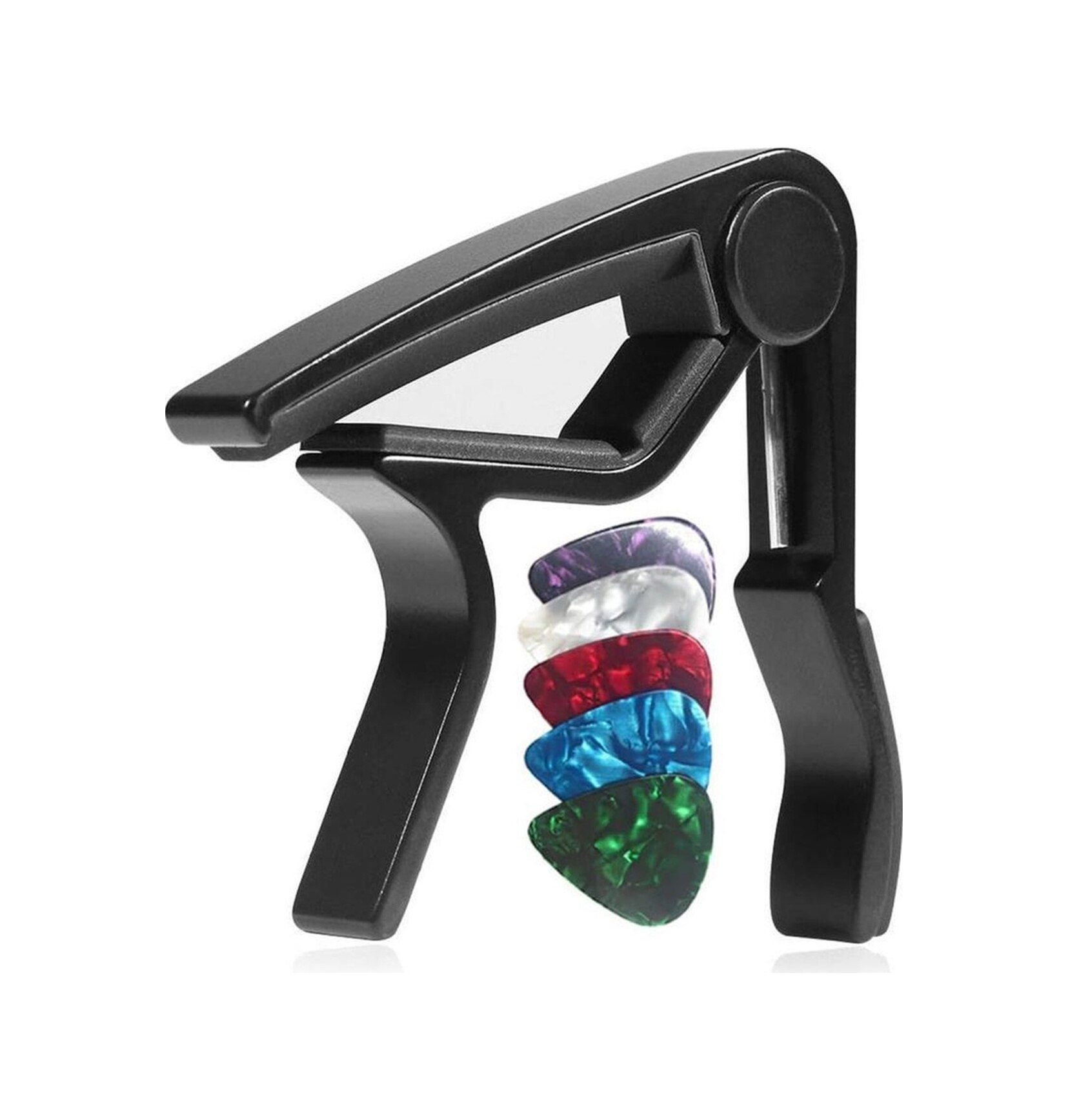 Lastvoice LCT-90BK Gitar Capo Metal Kapo Kaliteli 5 Adet Pena Hediye