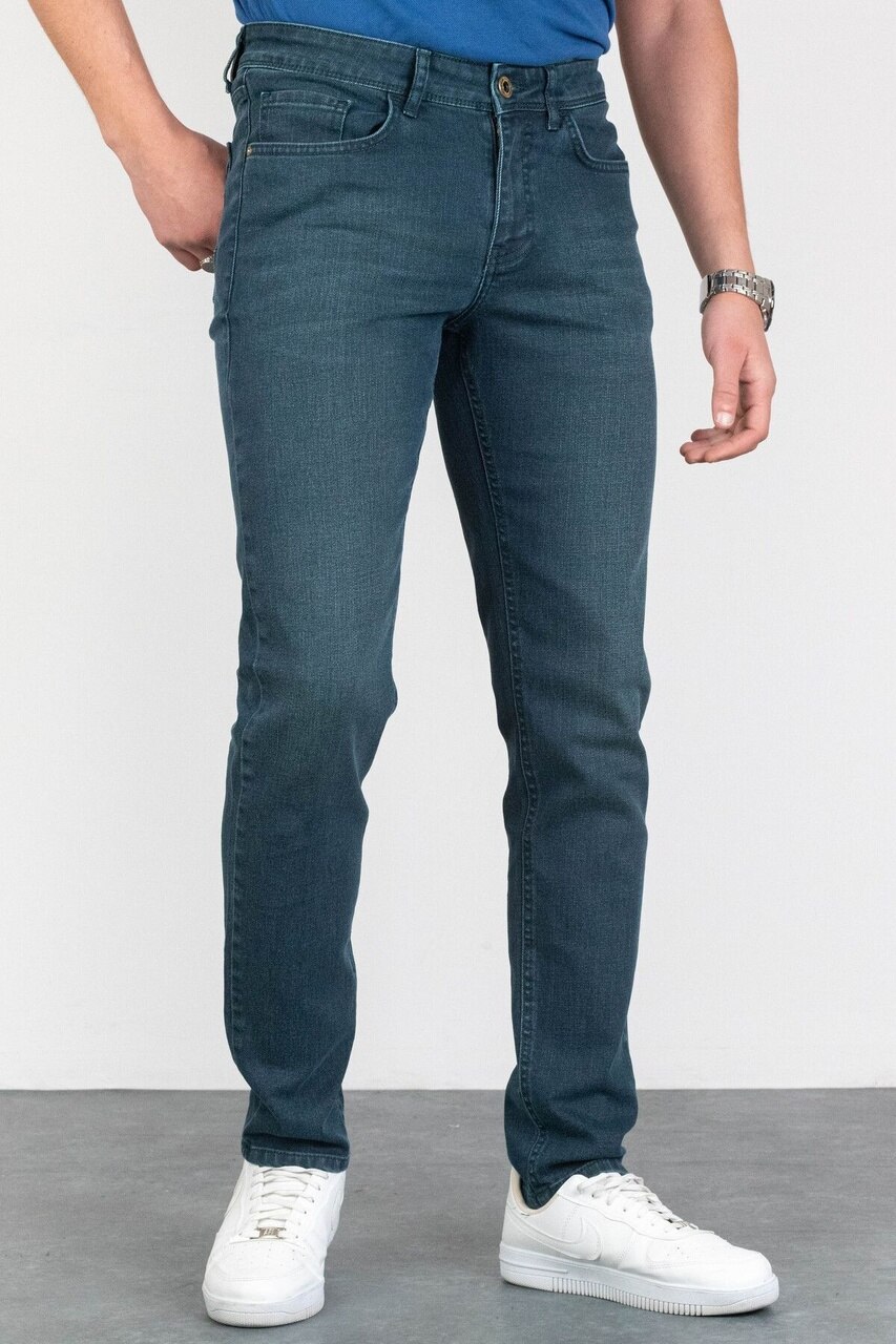 Erkek Haki Cep Lycralı Slim Fit Kot Pantolon Hltvalgreen (492261641)