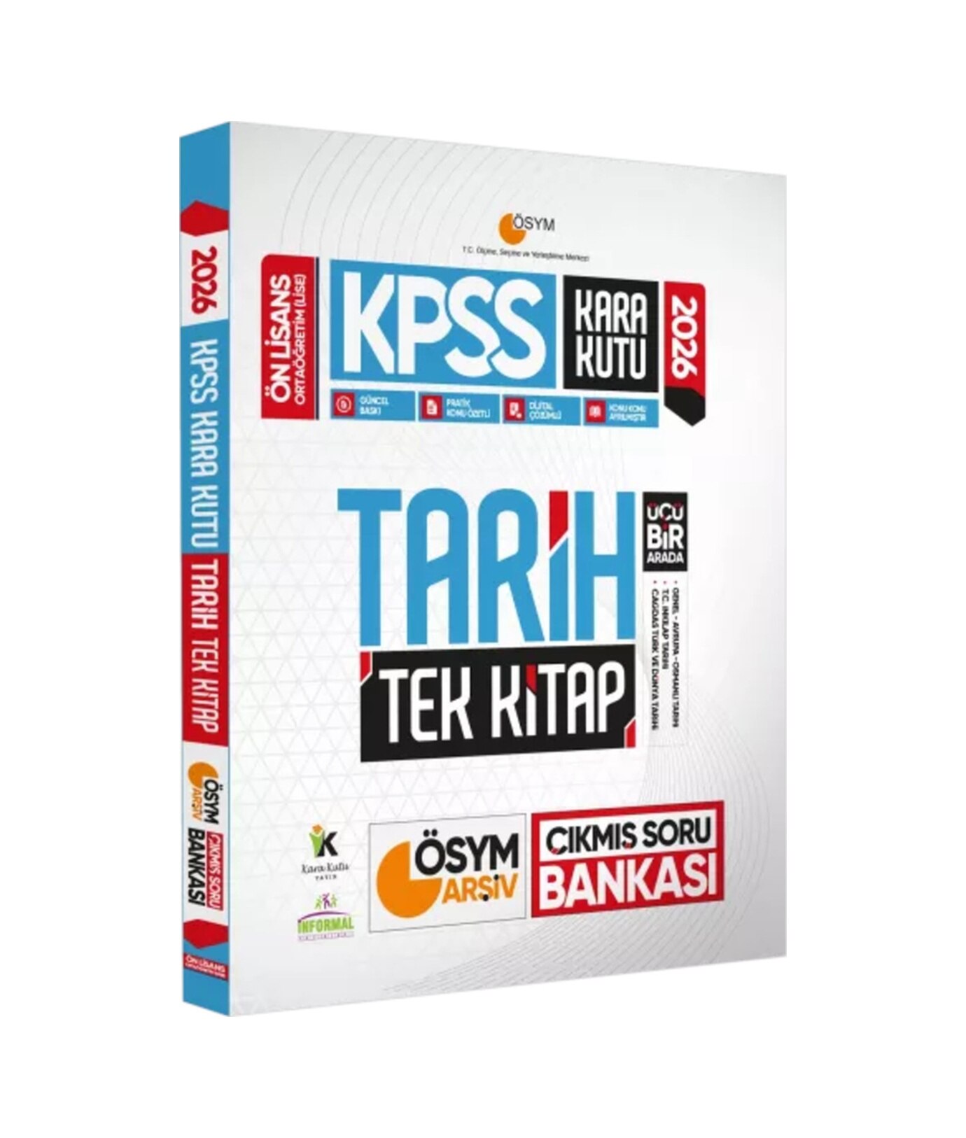 2026 KPSS Önlisans/Ortaöğretim Kara Kutu Tarih TEK KİTAP ÖSYM Çıkmış Soru Bankası Konu Özetli Çözüml