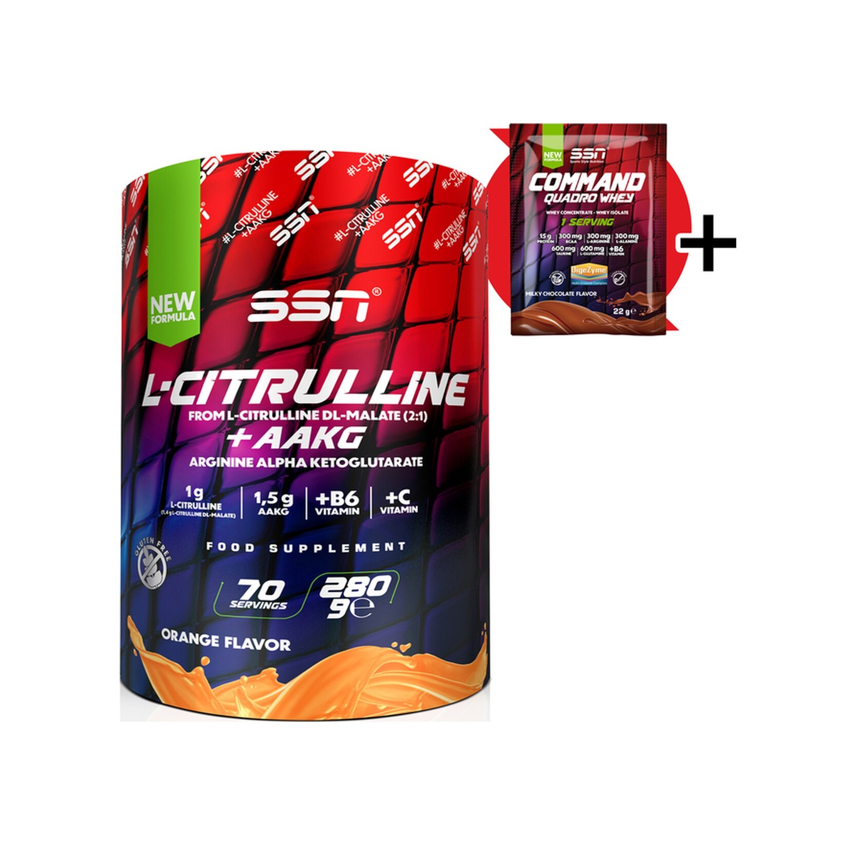 SSN Sports Style Nutrition Citrulline Malate Refuel + AAKG 280 Gr (Portakal)