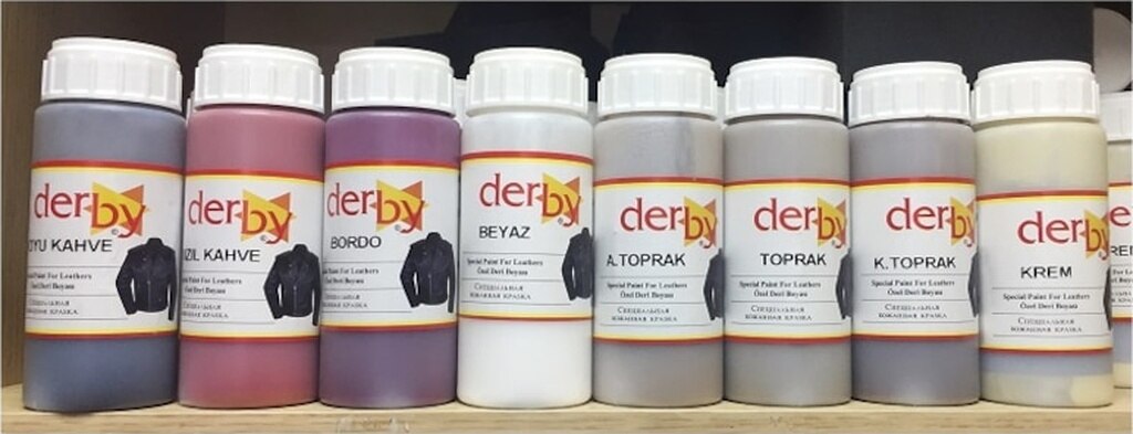 Derby Ayakkabı Deri Oto Döşeme Mont Direksiyon Boyası 100 ML