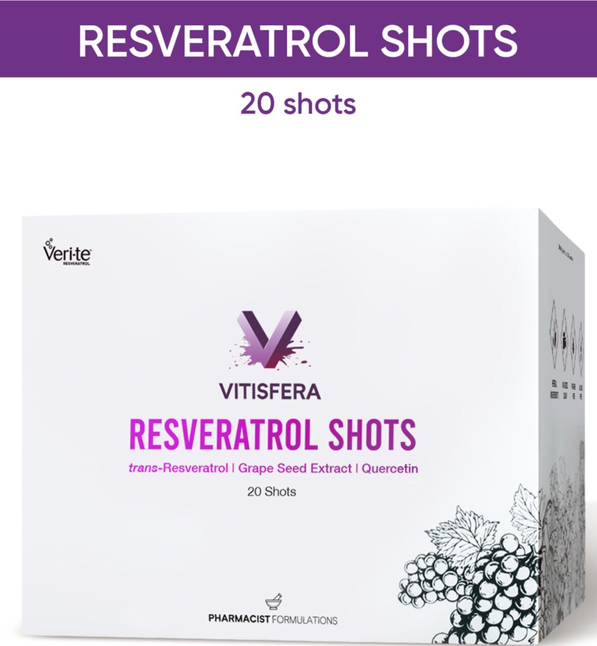 Vitisfera Resveratrol Shot Orman Meyveleri Aromalı 20 x 25 ML