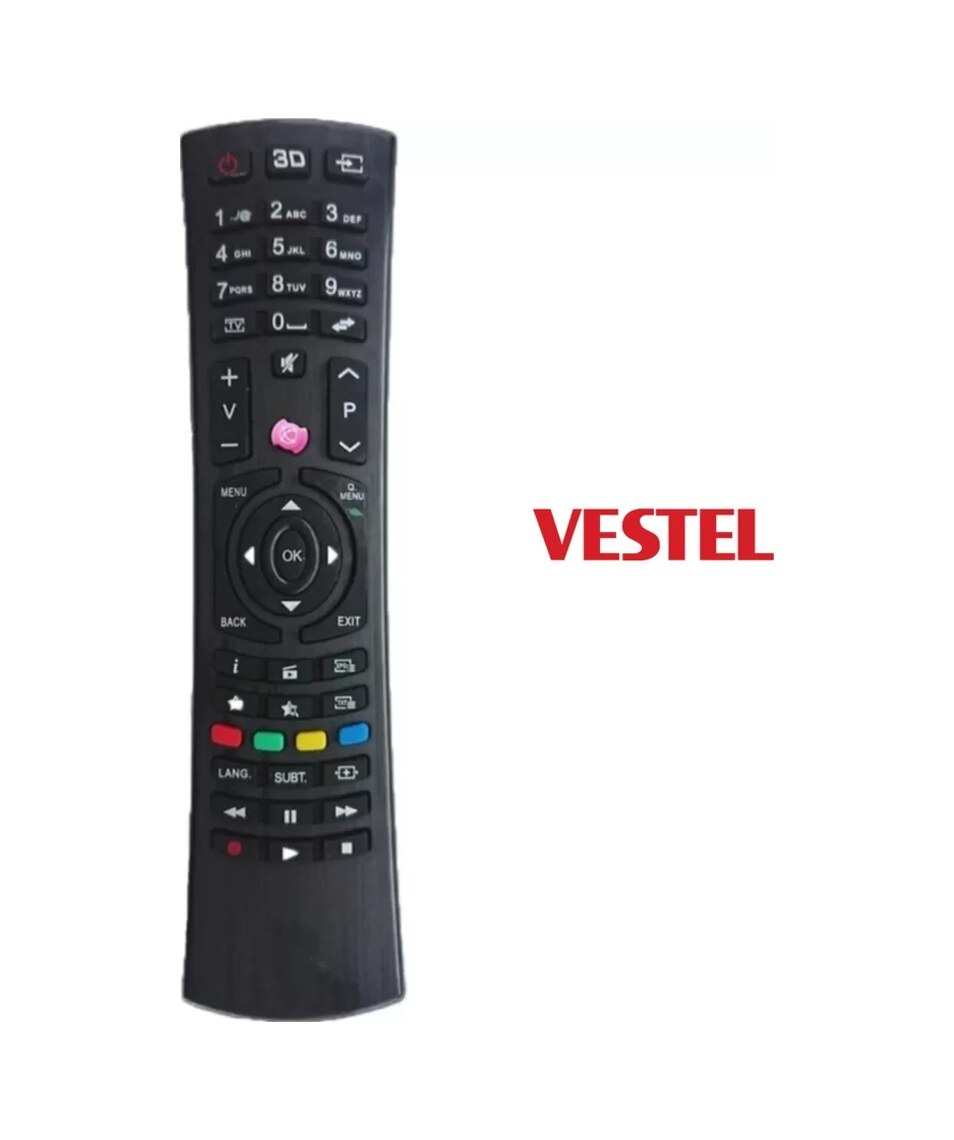 Vestel İle Uyumlu Lcd Led 3d Tuşlu Televizyon Kumandası