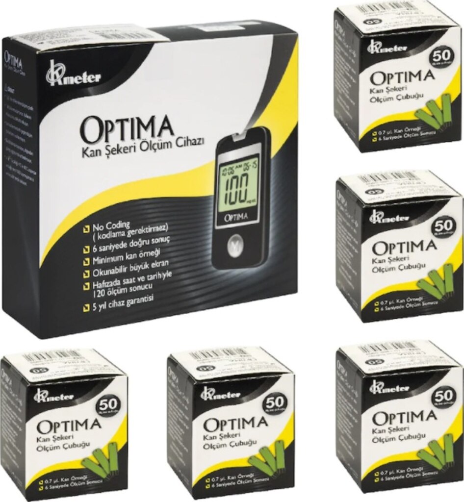 Optima Ölçüm Cihazı + 250 Strip