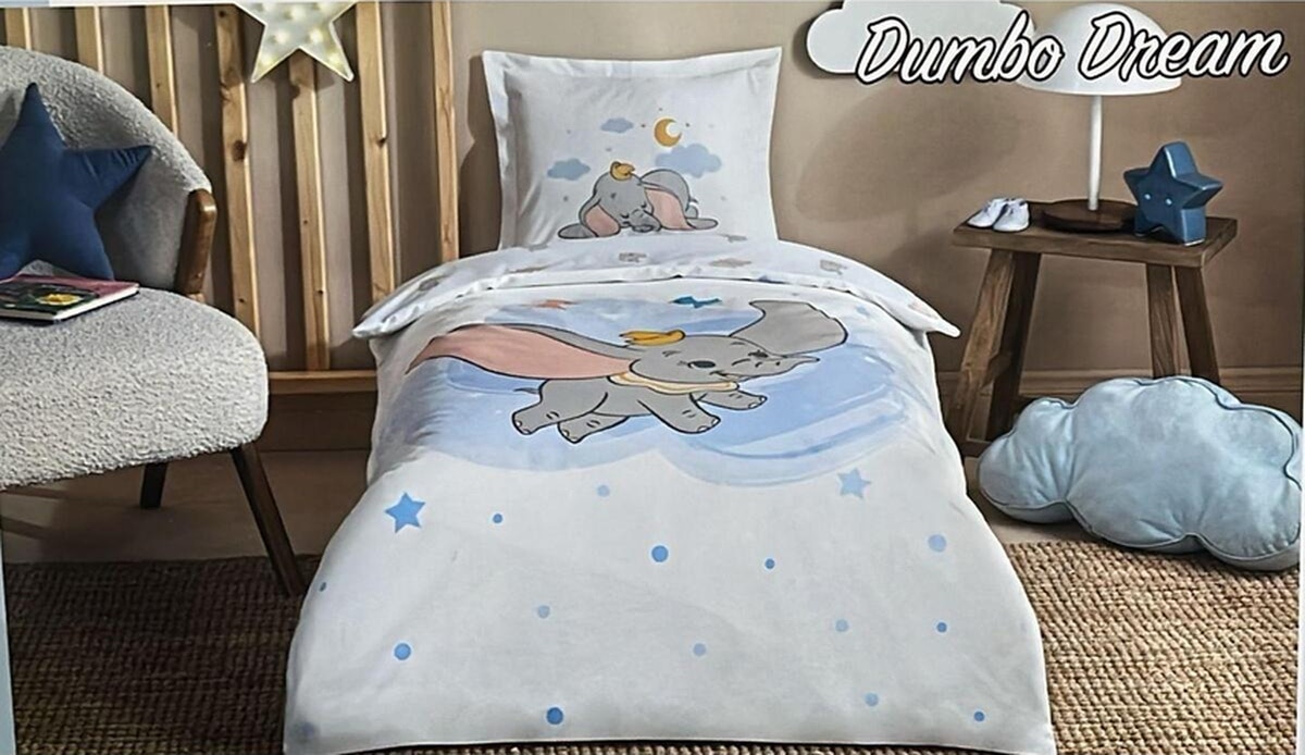Özdilek Disney Ranforce Bebek Nevresim Takımı Dumbo Dream Mavi mavi