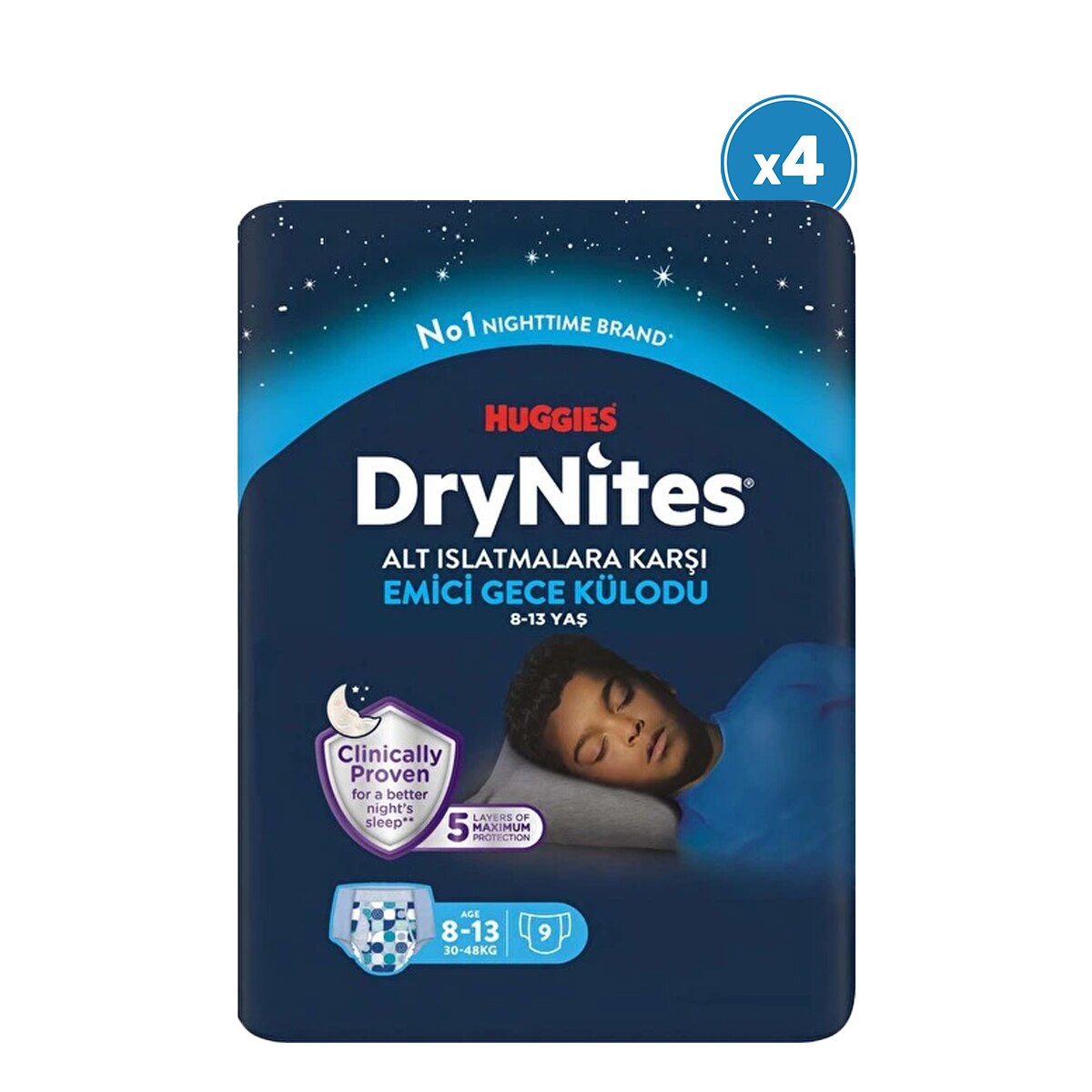 Huggies Drynites Gece Külodu Erkek 8-13 Yaş 4 Paket 36 Adet
