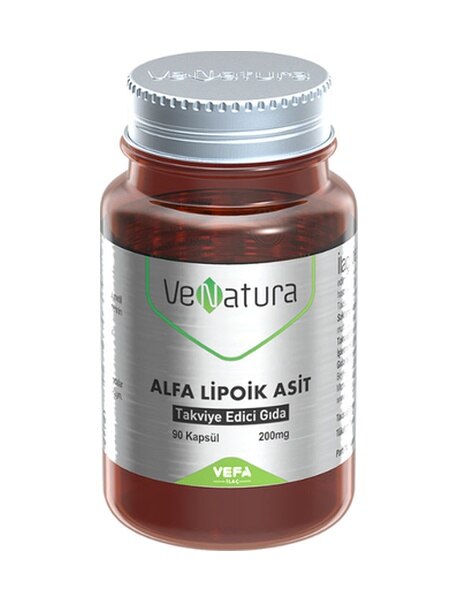 Venatura Alfa Lipoik Asit Takviye Edici Gıda 90 Kapsül