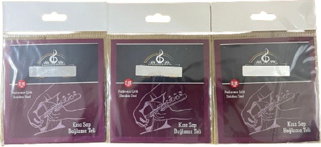 0,18 Kısa Sap Bağlama Teli Paslanmaz Çelik 3 Takım