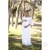 Moda Labio- Babyshower Melek Kol Hamile Elbisesi Beyaz