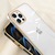 iPhone 11 Kılıf Kamera Koruma Kenar Parlak Gold Şeffaf Silikon