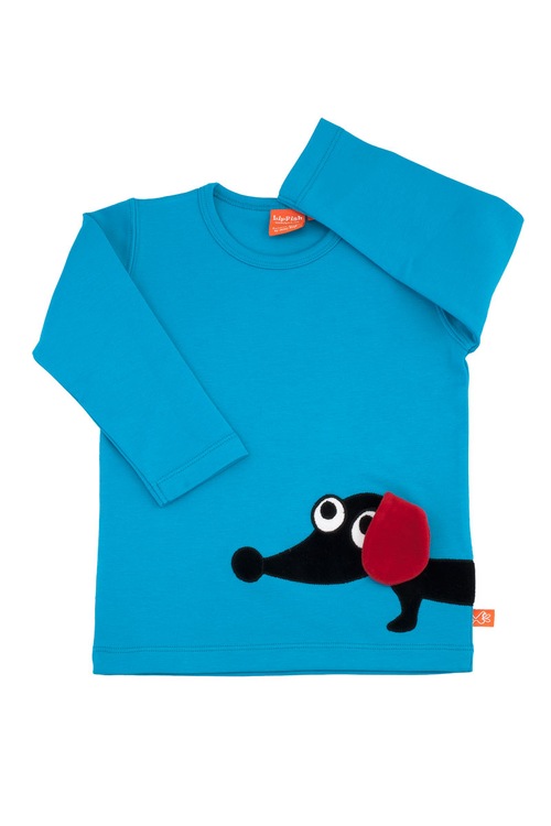 LipFish Sosis Köpek SweatShirt Unisex Turkuaz