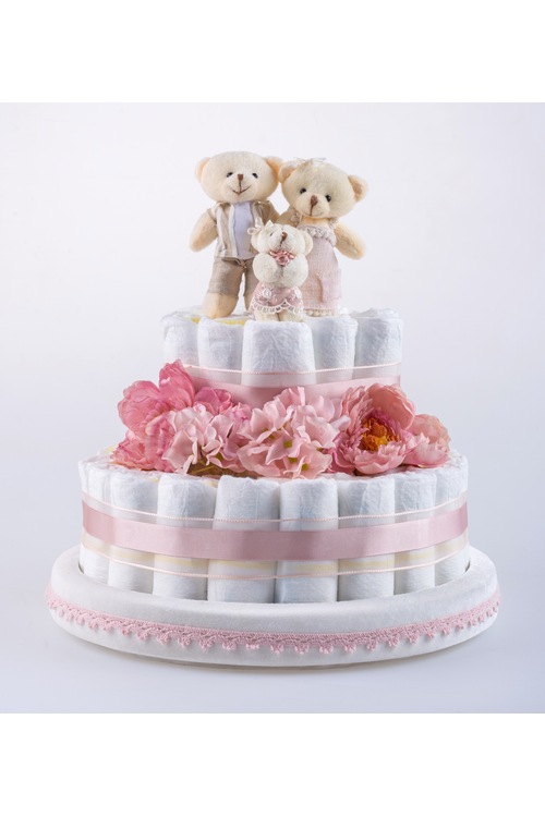 HOŞGELDİN BEZ PASTA 2 katlı Bebek Bezi Pastası, Baby Shower Fiyatları
