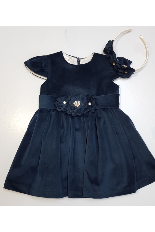 Kız Bebek ince Fitilli Kadife Doğum Günü,Özel Gün Elbisesi