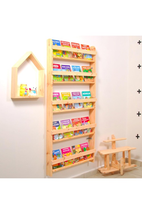 Çocuk Odası Eğitici Montessori Kitaplık Mobilya Raf Duvar Rafı 5 Çocuk Odası Eğitici Montessori Kitaplık Mobilya Raf Duvar Rafı 5