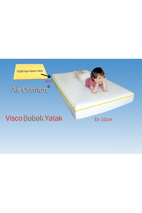 Aır Comfort Visco Bebek Yatak 70x160(10 cm)Su Geç.Havlu
