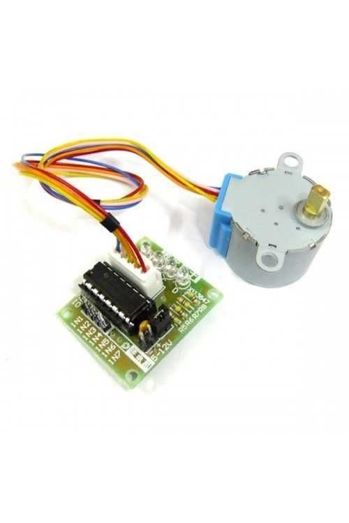 28 BYJ-48 Redüktörlü Step Motor ve ULN2003A Step Motor Sürücü Kar