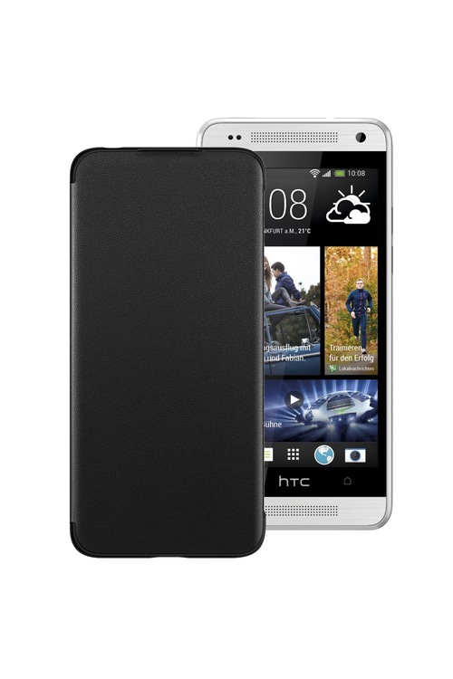 HTC One Mini M4 Flip Case Kılıf Siyah