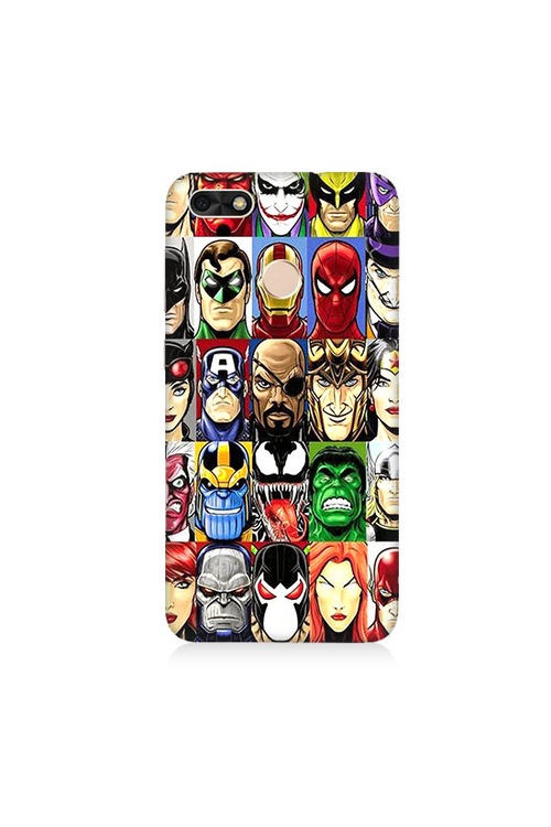 Huawei P9 Lite Mini Silikon Kılıf Marvel Kahramanları