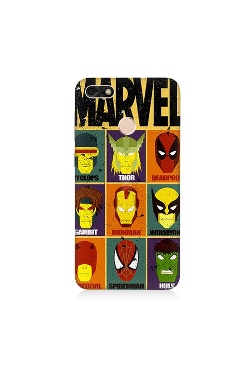 Huawei P9 Lite Mini Silikon Kılıf Marvel Karakterleri