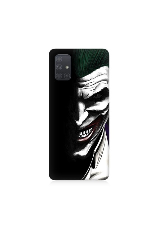 Samsung Galaxy A51 Siyah Joker Desenli Silikon Kılıf
