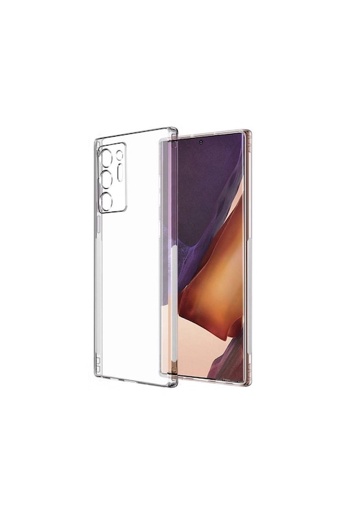Samsung Galaxy Note 20 Ultra Kamera KorumalıTıpalı Şeffaf Silikon