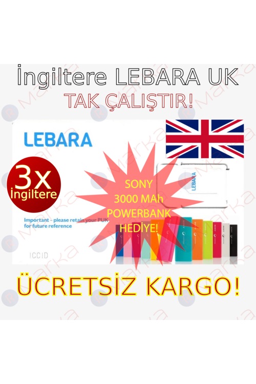 İngiltere Lebara UK Sim Kart