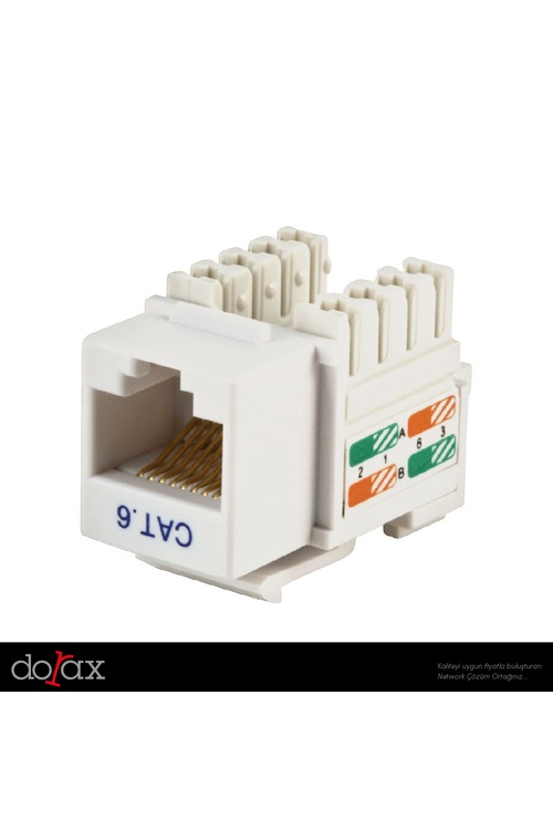 Dorax Cat-6 UTP Keystone Jack (ADET)