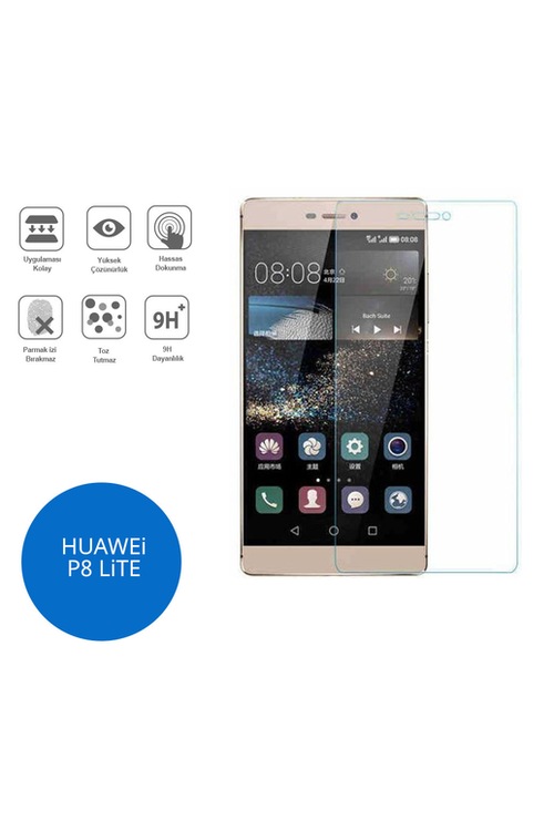 Huawei P8 Lite Temperli Ekran Koruyucu