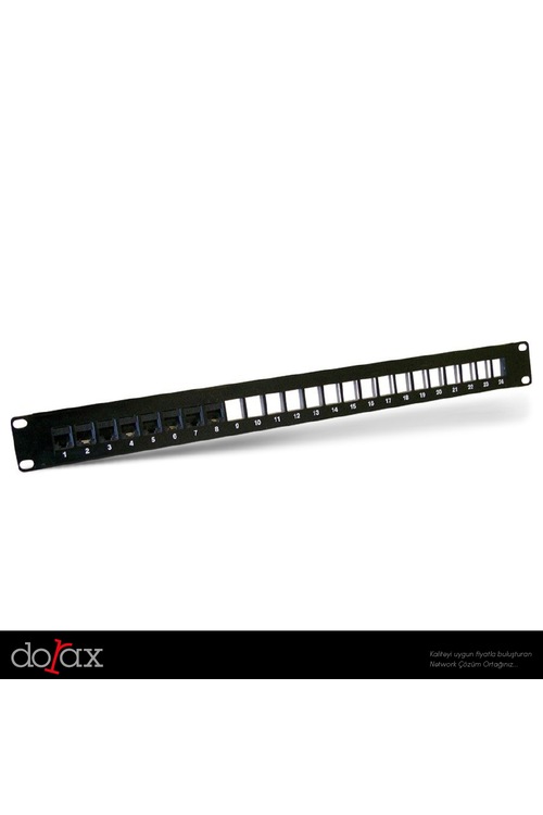 Dorax 24 Port UTP Boş Patch Panel