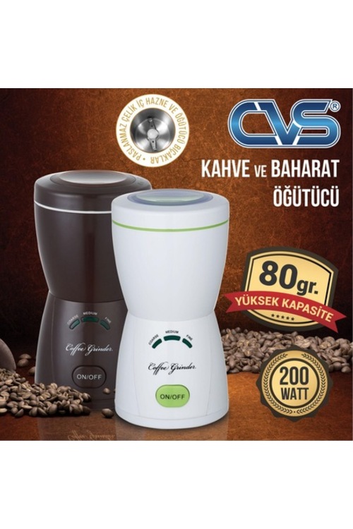 CVS 1912 KAHVE ÖĞÜTÜCÜ VE BAHARAT ÖĞÜTÜCÜ 80GR 200W Fiyatları ve