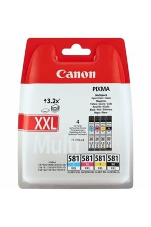 Canon CLI-581XXL BK / C / M / Y Mürekkep Kartuşu