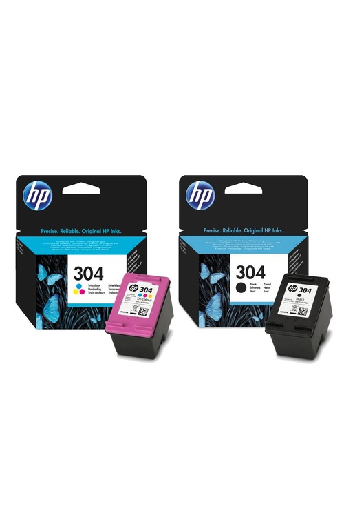 HP 304 Siyah + HP 304 Renkli İkili Paket ORİJİNAL