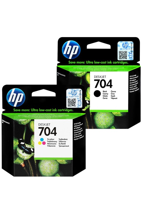 HP 704 Siyah + HP 704 Renkli İkili Paket