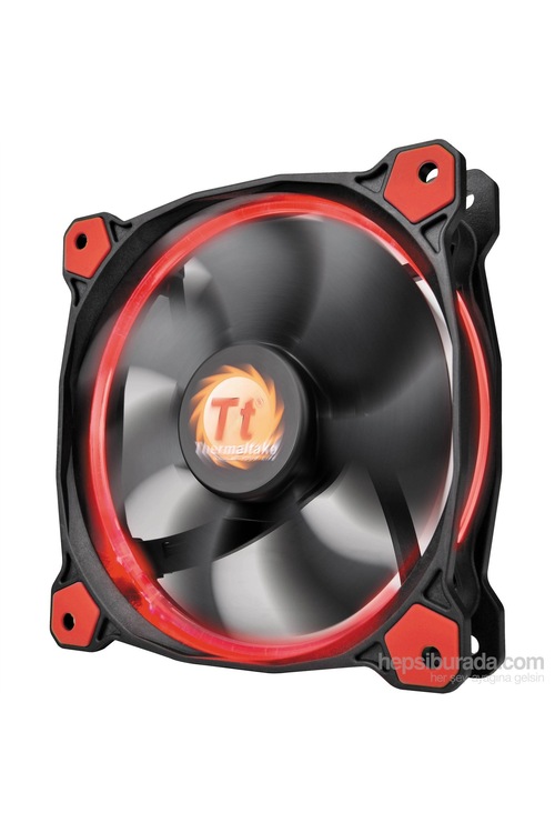 Thermaltake Riing 140mm Kırmızı Halka Ledli Titreşimsiz Kasa ve R