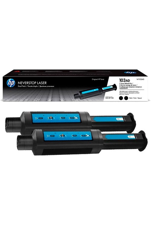 HP 103AD Black Siyah 2.500 Sayfa X 2 Çiftli Neverstop Toner W1103 MFP 1200a/1200n