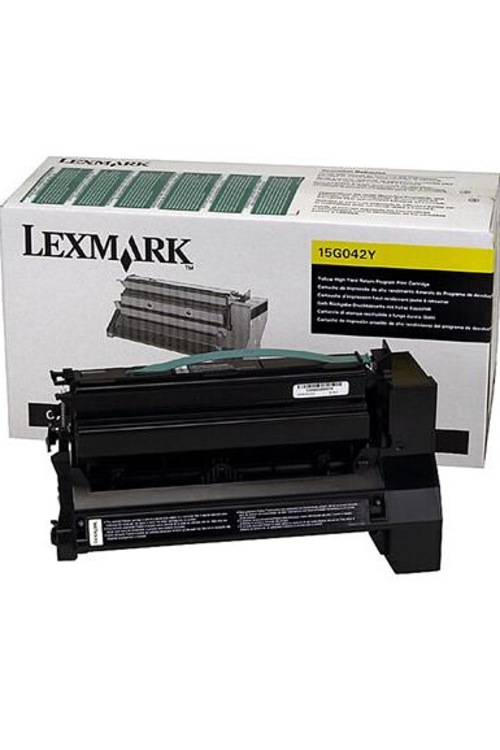 Lexmark 15G042Y YELLOW ORJİNAL TONER Sarı Yüksek kapasite