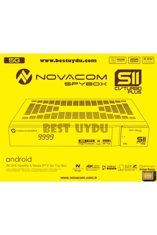 NOVACOM SPYBOX S11 PLUS 4K UHD +5G ANTEN