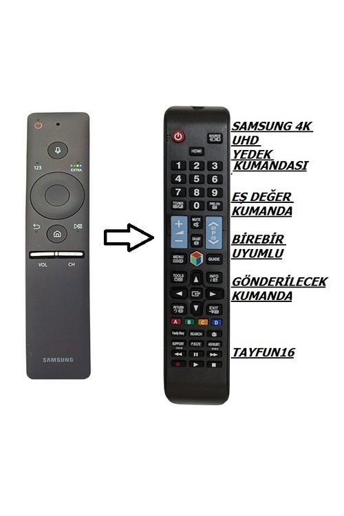 Samsung 55RU7400 Akıllı Mause Kumanda - Yedek Kumandası