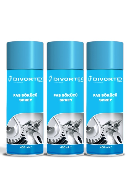 Divortex Güçlü Pas Sökücü ve Önleyici Sprey 400 ml. x 3 Adet Fiyatları