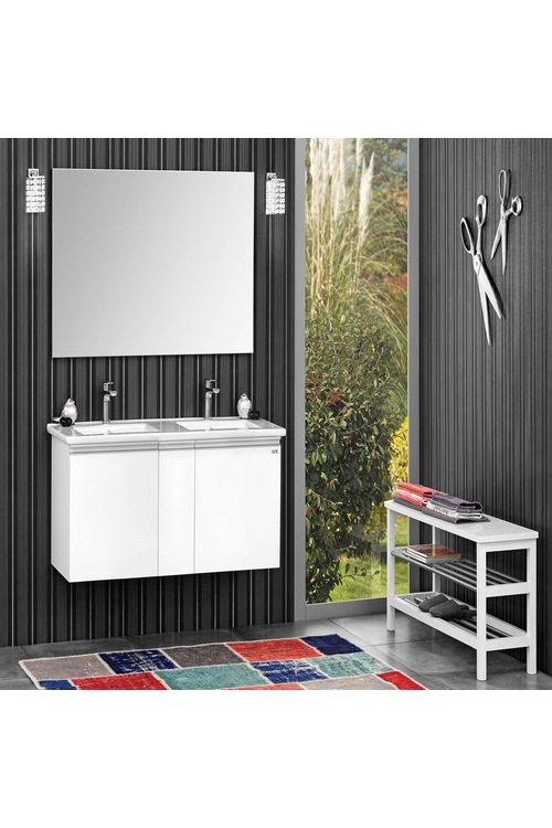 ORKA TERME 100 CM BANYO DOLABI (Boy dolabı hariçtir