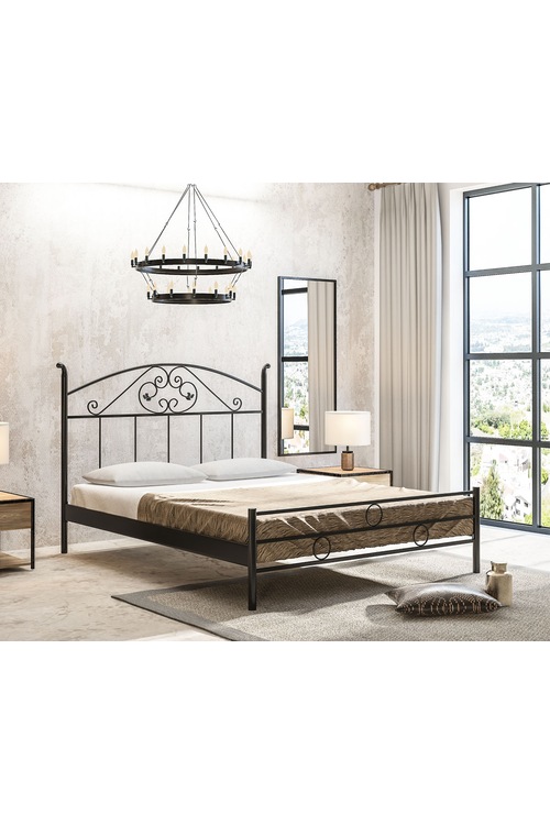 Gizem Ferforje Karyola (160x200) ÇİFT KİŞİLİK Metal Yatak