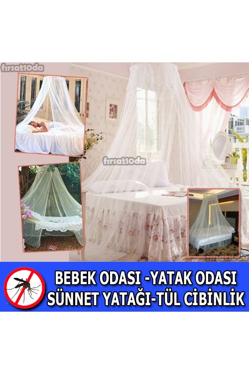 Cibinlik Tül Sineklik Yatak Tülü Bebek Cibinlik Beşik